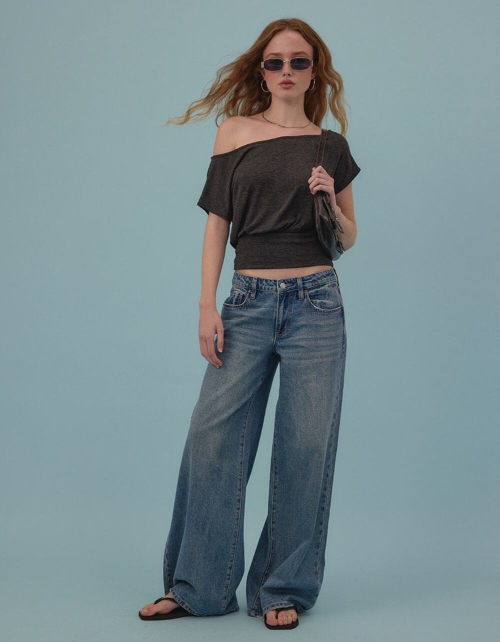 RSQ Womens Low Rise Baggy Jeans, Size 27